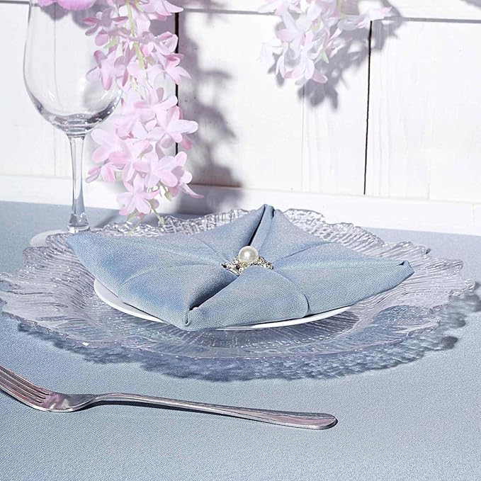 13" Charger Plates - Set of 24 - Acrylic Clear Round Reef Disposable Chargers, Ideal for Dinner Party Wedding Holiday Bulk Events