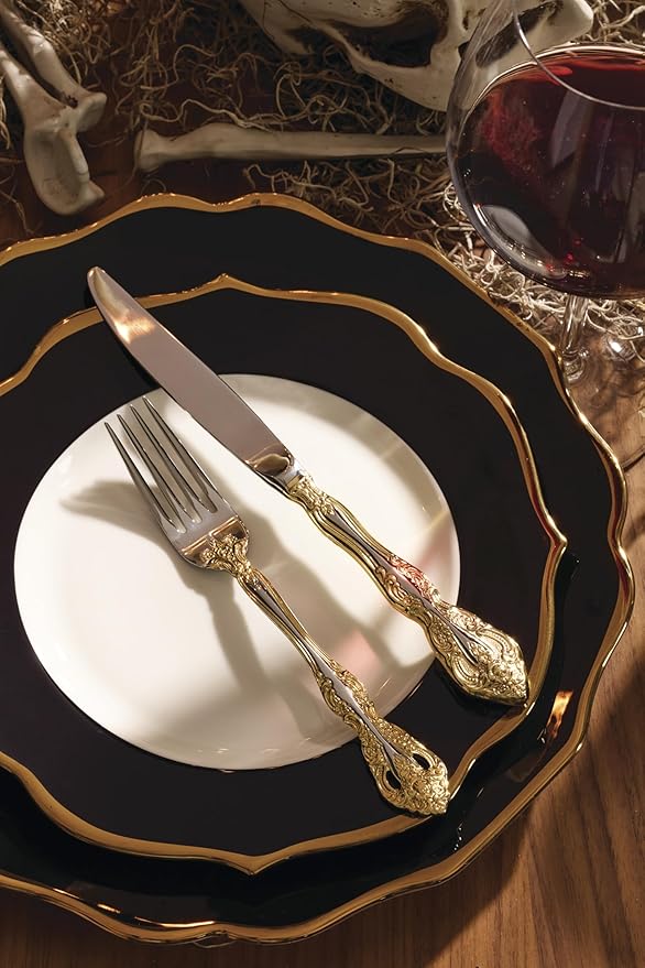 Lenox 896842 Contempo Luxe Black Dinner Plates, Set of 4
