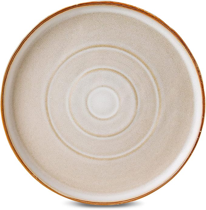 Stone by Mercer Project SHOSAI 16-Piece Stoneware Dinnerware Set, Plates and Bowls Set, Modern Dishware set fo 4, Sand
