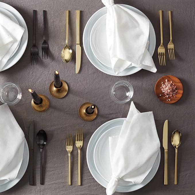 Allay Champagne 20 Piece Everyday Flatware Set, Service For 4