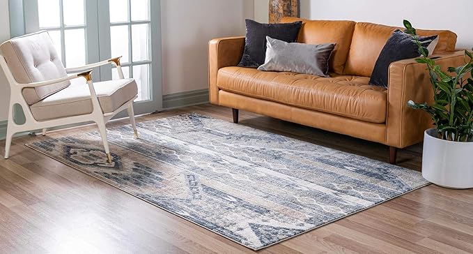 Rugs.com Oregon Collection Rug – 2' 2 x 3' Navy Blue Low-Pile Rug Perfect for Living Rooms, Large Dining Rooms, Open Floorplans