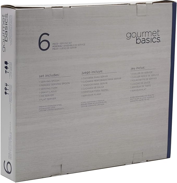 Gourmet Basics by Mikasa Fern Serving Set, 6-Piece