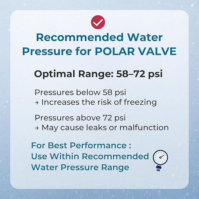 Outdoor Faucet Freeze Protection (Straight-Type, 4 Unit), Auto Temperature Control, Stainless Steel and Nitinol for Winter, Easy Installation, Water-Saving Solution