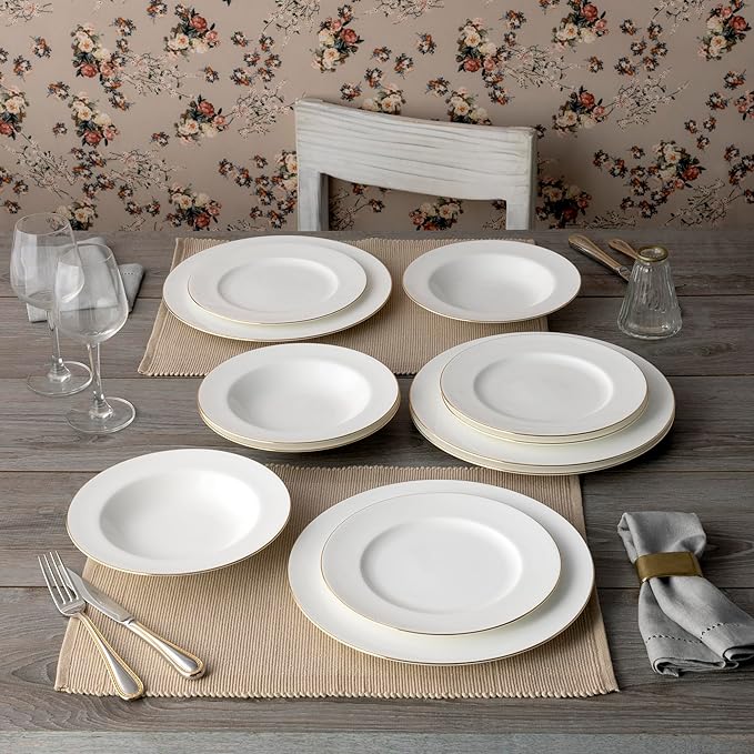 Noritake Accompanist 12-Piece Dinnerware Set, Service for 4