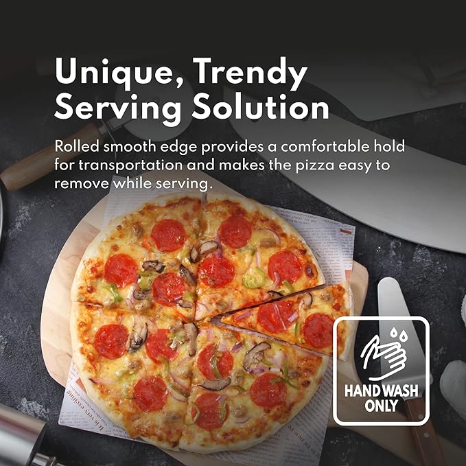 New Star Foodservice 50905 Pizza Pan/Tray, Wide Rim, Aluminum, 16 Inch, Pack of 6