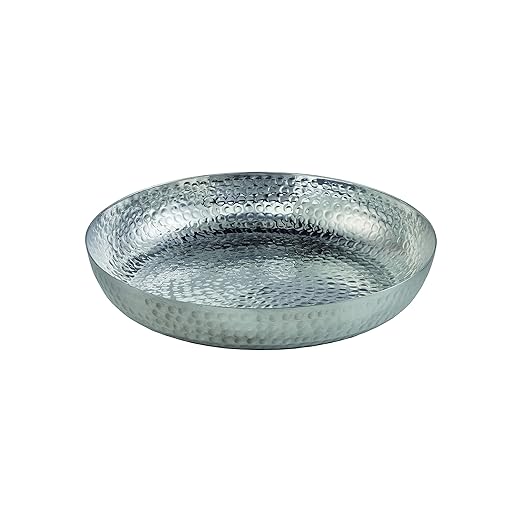 American Metalcraft ASEAS14 Hammered Aluminum Seafood Tray, Single Wall, Silver, 128-Ounce