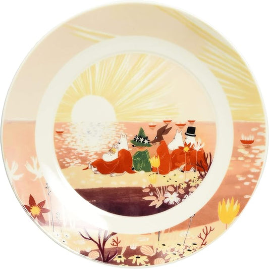 Yamaka Shoten MOOMIN MM3202-330 'Luonto' Plate, 7.7 inches (19.5 cm), Sunset, Microwavable, Moomin Goods, Scandinavia, Mother's Day, Tableware, Wedding Gift, Made in Japan