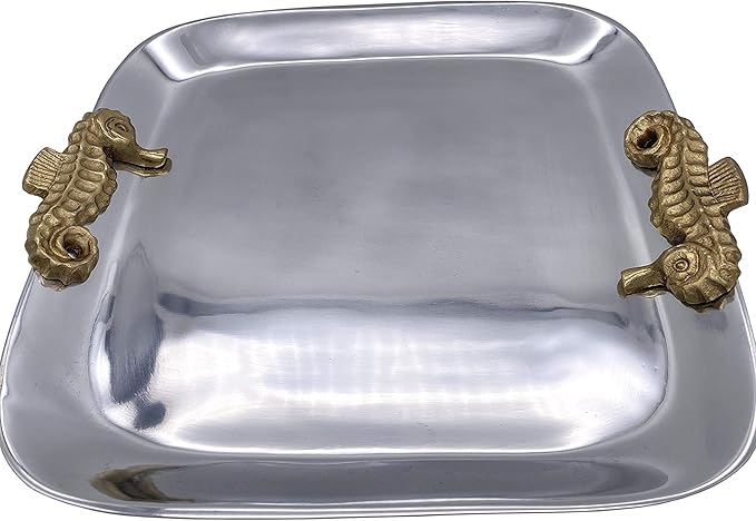 Josephine Tray with Seahorse Handles