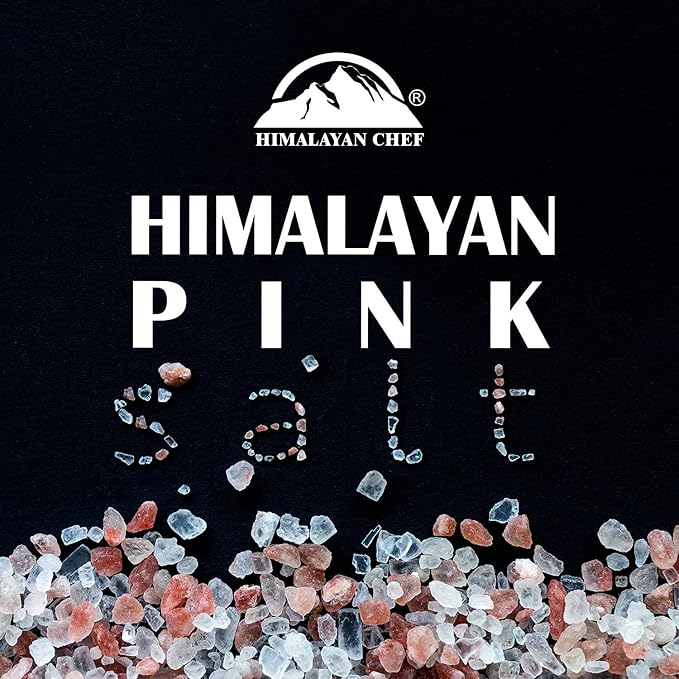 Himalayan Chef Coarse Pink Himalayan Salt, 5 lbs 2-Pack - Pure, Natural, Mineral-Rich, Kosher, Ideal for Grinder Refills, Cooking, Seasoning, Baking