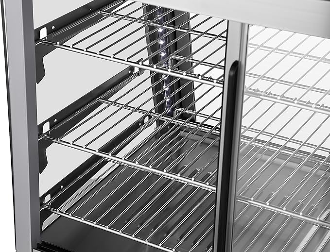 KoolMore 26 in. Glass Countertop Display Warmer, 3.4 cu. ft. in Stainless Steel (HDC-3C-SS)