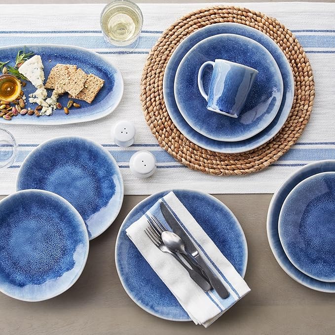 Sur La Table Cloud Appetizer Plate, Blue