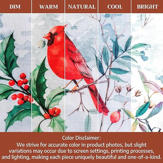 Maison d' Hermine Cloth Napkins Set of 4 100% Cotton for Thanksgiving Christmas Decorations Everyday Reusable Square Fall Napkins Cloth Washable Dinner Party (Morzine, 20"x20")