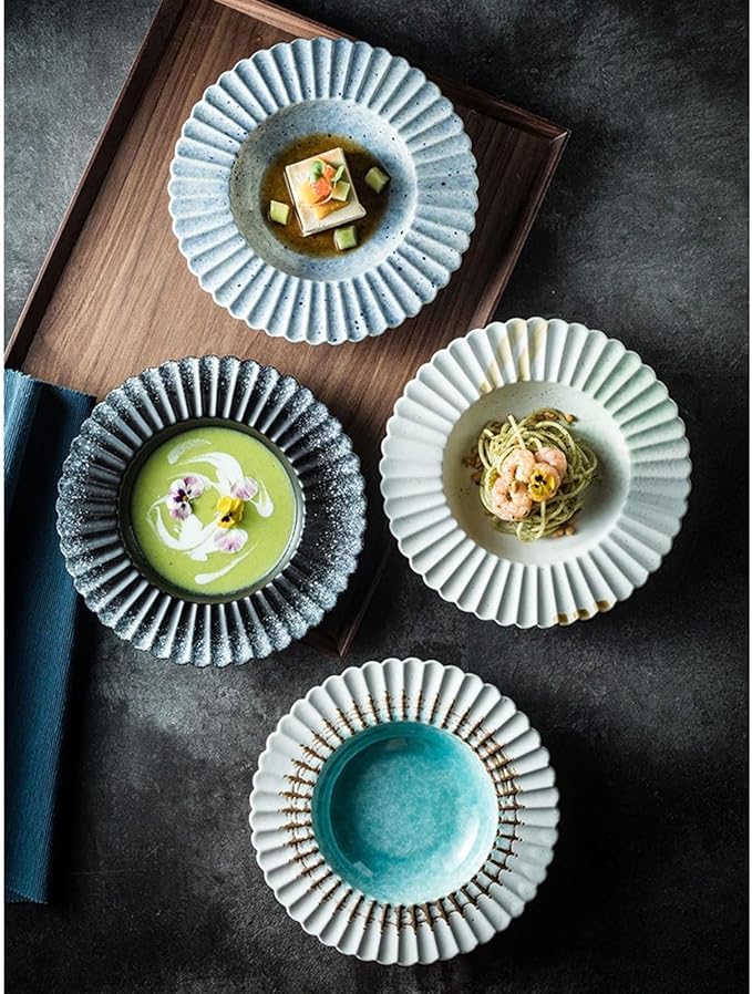 Sauce Dish Multifunctional Dip Plate Salad Snack Bowl Restaurant Appetizer Plate Specialty Plate Snack Plate Snack Plate(B), ZCL2024