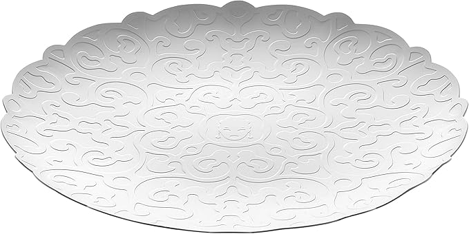 Alessi "Dressed" Round Tray, Silver