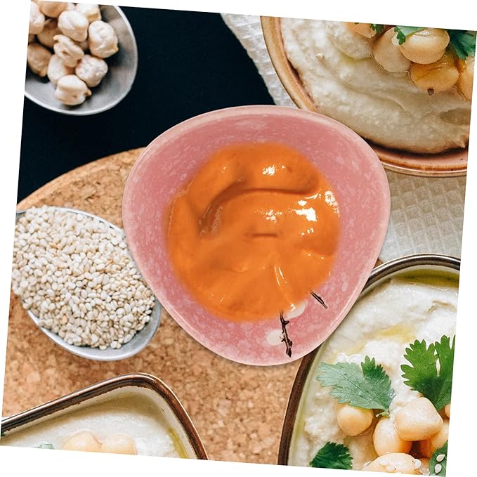 OUNONA 4pcs Japanese Style Soy Sauce Plates Food Grade Ceramic Seasoning Dishes for Appetizers Parties and Picnics for Ketchup Honey Mustard and Sauces