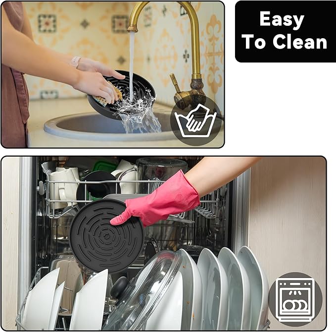 Drip Pan Compatible with Hamilton Beach Coffee Urn, 1 Pack Black Silicone Drip Mat for Elite Gourmet SYBO and Other Beverage Dispenser
