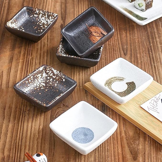 Dipping Dish Dip Bowls Snack Bowls Ceramic Dipping Sauces Multifunctional Porcelain With Dishes Tableware Japanese Japanese Bowl Home Sauces Appetizer Plate Seasoning Dish (Color : B)