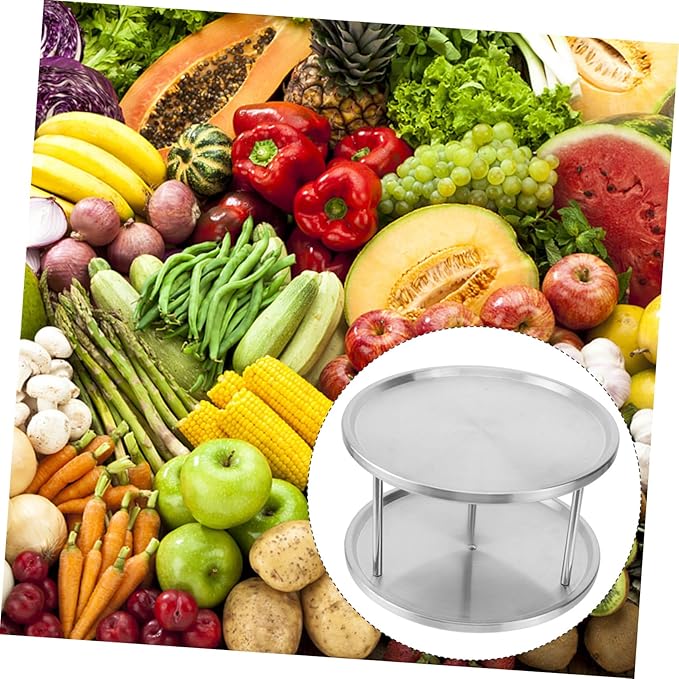 Stainless Steel Seafood Serving Platter Rust Resistant Snack and Dessert Plate for Home Use Silver Texture Tray Easy to Clean Oven and Dishwasher Safe