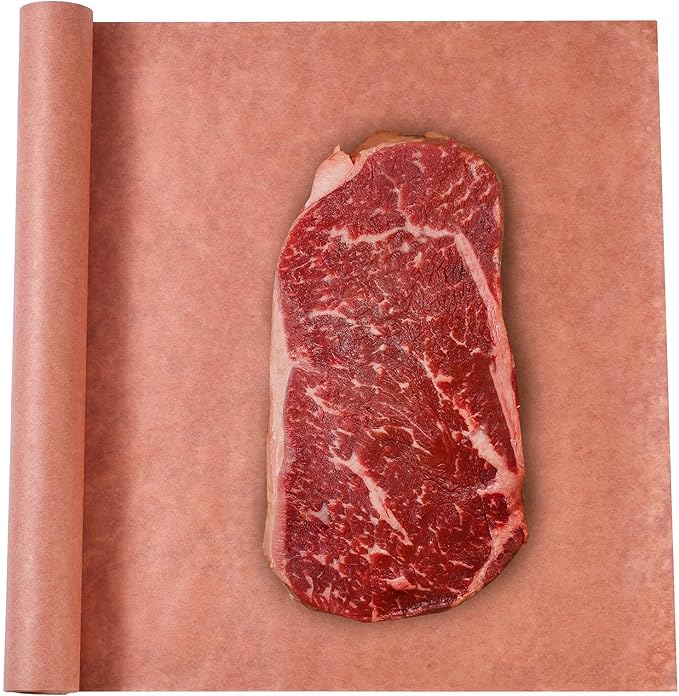 Pink Butcher Paper Roll Unwaxed 17.5 Inch x 30 Feet, BBQ Peach Wrapping Paper for Wrapping and Smoking Meat