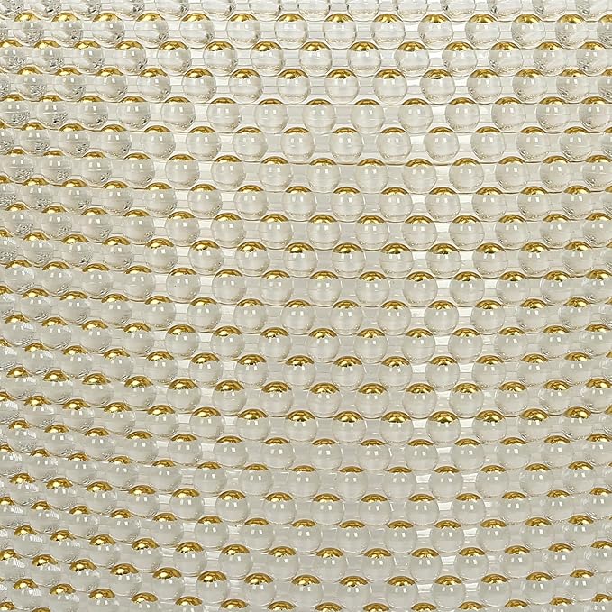 25 Pack Gold Charger Plates – Elegant Round Decorative Plates with Beaded Edge – Clear & Gold Hot-Stamped PS Platters for Weddings, Parties, Banquets – Stackable, Reusable