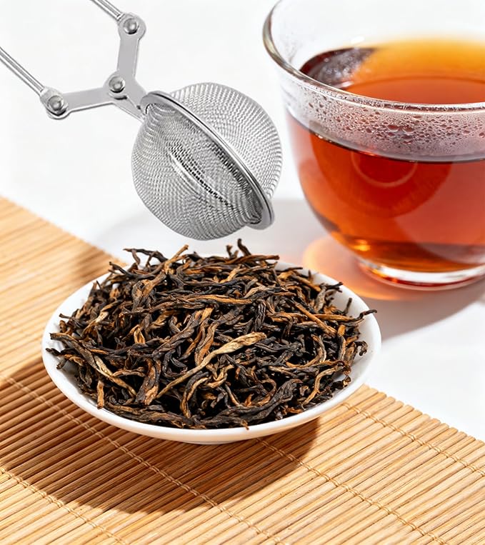 3-Pack Tea Ball Infusers, Premium Stainless Steel Fine Mesh Strainer with Long Handle for Loose Leaf Tea, Spices & Seasonings
