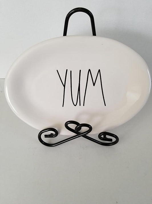 Rae Dunn by Magenta YUM Appetizer-Salad-Dessert Plate