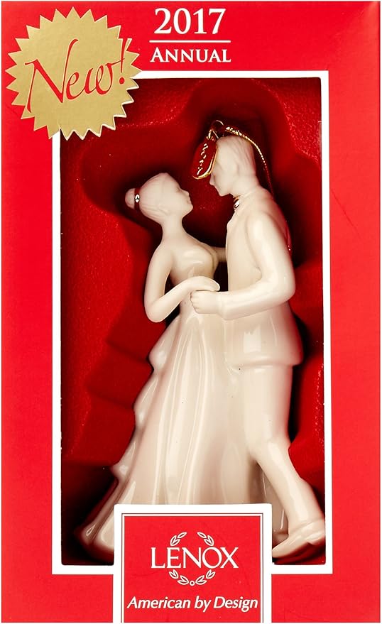 Lenox Annual China Ornaments 2017 Bride and Groom