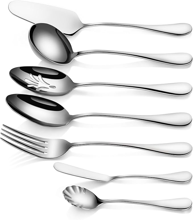 Artaste 56433 Rain 18/10 Stainless Steel 7-Piece Hostess Set