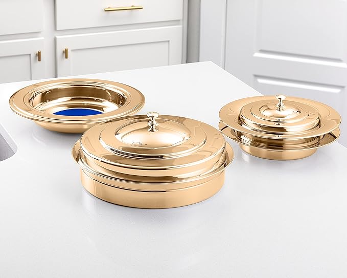 Premium Gold Stainless Steel Offering Trays for Church Collections