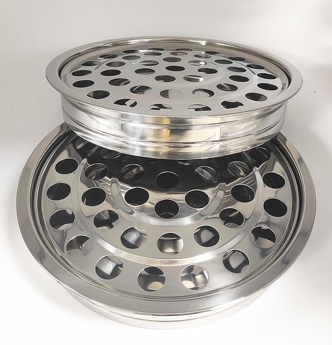 2 Pcs Communion Cup Trays for Church Service,2 Stackable Communion Serving Trays,Church Communion Trays Serving Ware Sets W/ 160pcs Disposable Cups