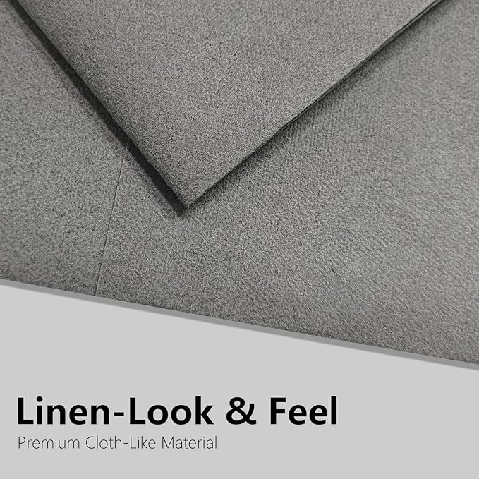 Dove Grey Linen Feel Napkins with Flatware Pocket, 50 Pack Cloth Like Pre-Folded Napkins for Silverware, Guest Hand Towel for Dinner Party Wedding Decoration (16. x 15.5 inch)