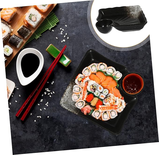 Japanese Dumpling Plate Sauce Dish Dipping Bowl Ceramics Sauce Dish Seasoning Saucer Appetizer Plates