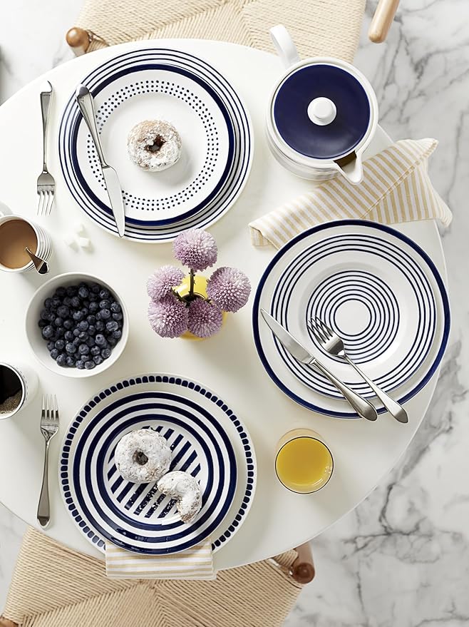 Kate Spade New York Charlotte Street West Accent Plate (Pack of 1) Blue