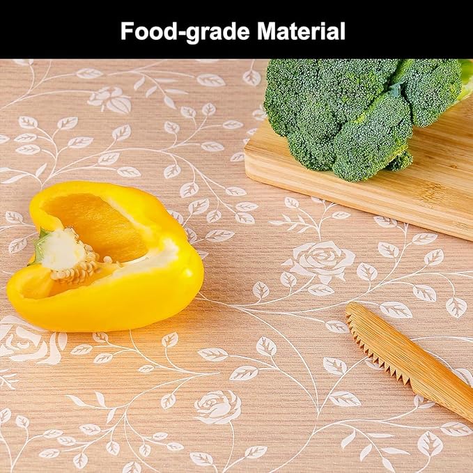 Cooyes Shelf Liner – Premium Non-Adhesive Cabinet & Drawer Liner for Kitchen – Waterproof Shelf Paper with Modern Pattern – Durable EVA Cabinet Mat – Easy to Cut （23.6" W x 236" L）
