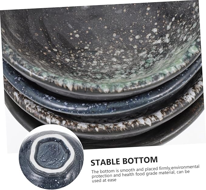 Cabilock 4pcs Ceramic Spice Dishes Sauce Holders Appetizer Plates Elegant Kitchen Accessories for Friends