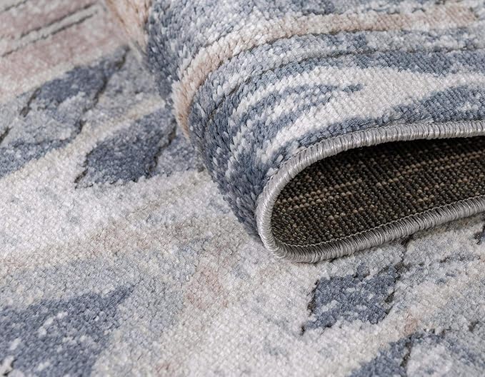 Rugs.com Oregon Collection Rug – 2' 2 x 3' Navy Blue Low-Pile Rug Perfect for Living Rooms, Large Dining Rooms, Open Floorplans