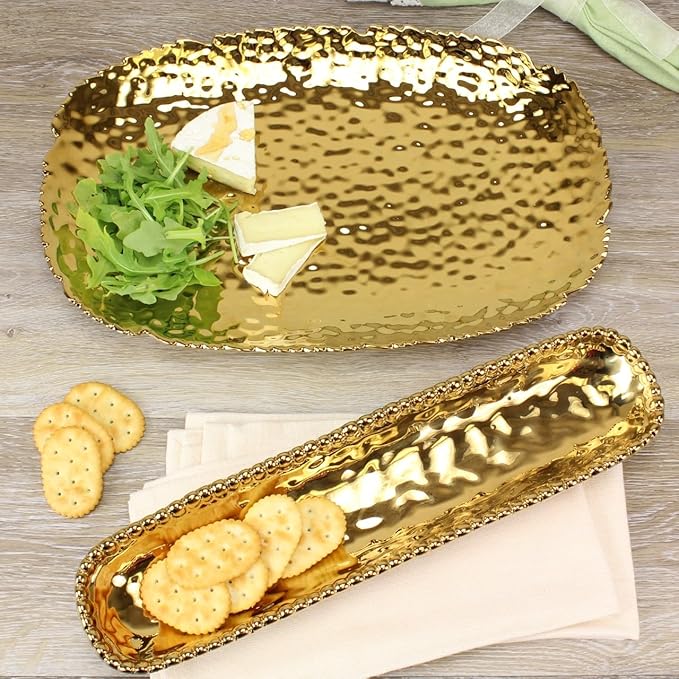 Pampa Bay Millennium Porcelain Serving Platter (Gold Tone)