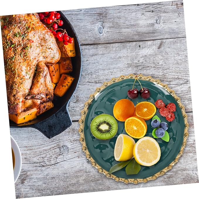 Nordic Style Ceramic Snack Dish Edged Breakfast Plate for Family Use for Desserts Appetizers and Everyday Meals Smooth Finish and Meticulous Craftsmanship