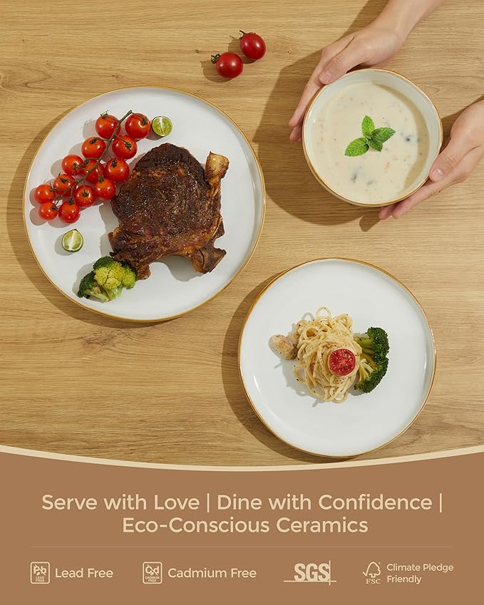 18 piece Dinnerware Sets White