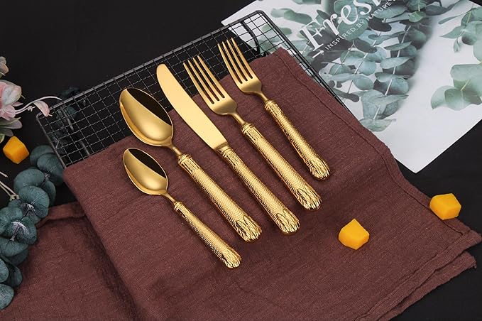 20-Piece Silverware Set, Premium 18/10 Stainless Steel Flatware Set for 4, Mirror Polished Cutlery, Dishwasher Safe Modern Tableware
