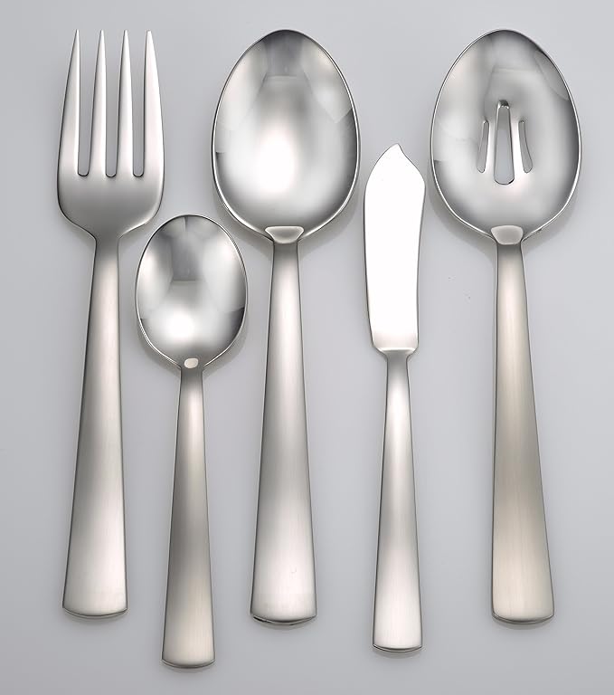 Liberty Tabletop Satin America 45-piece 18/10 Flatware Set for 8 Made in USA