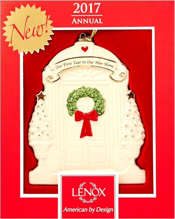 Lenox Annual China Ornaments 2017 Our 1st Year in Our New Home