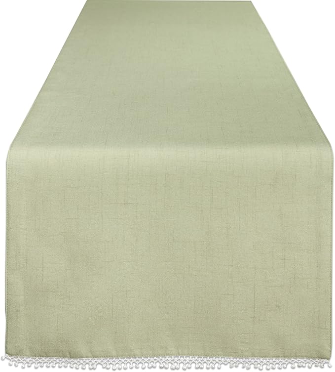Lenox French Perle Solid 70" Runner, Pistachio