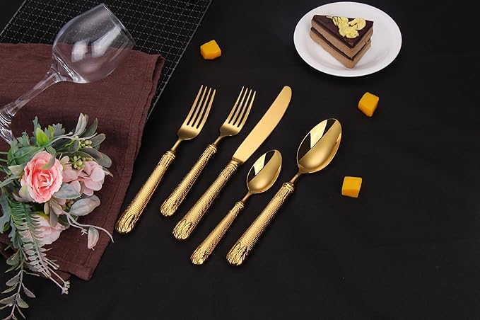 20-Piece Silverware Set, Premium 18/10 Stainless Steel Flatware Set for 4, Mirror Polished Cutlery, Dishwasher Safe Modern Tableware