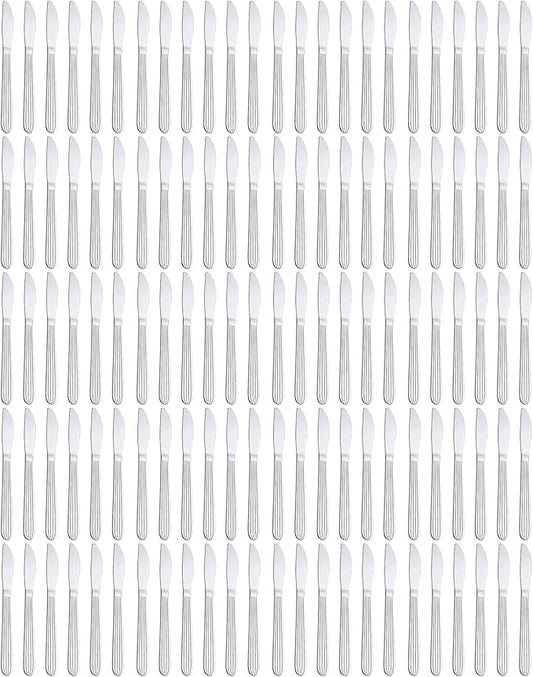 Dinner Forks, Spoons & Dinner knives Set, Food Grade Stainless Steel Silverware Set, Mirror Polished, Dishwasher Safe Flatware Set (120-Pcs, Dinner Knives)
