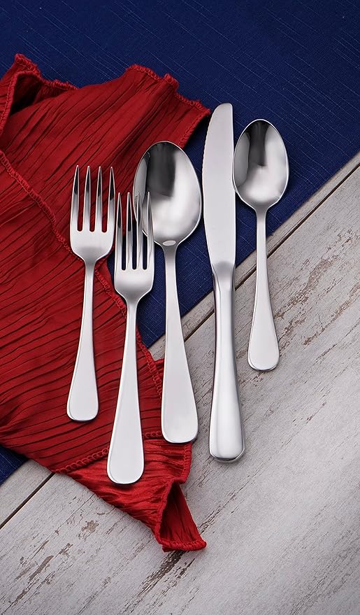 Liberty Tabletop Patriot 65 Piece Silverware Set Service for 12 Silverware Made in USA