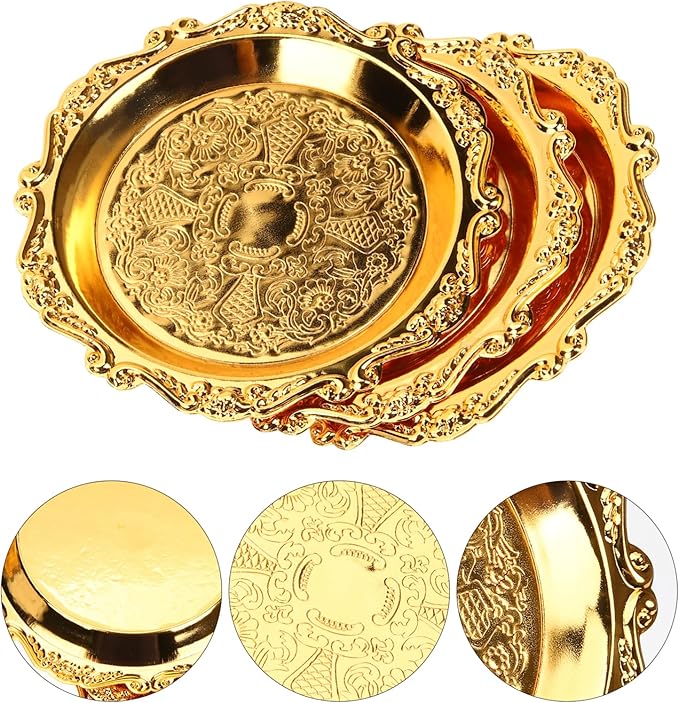 Vintage Appetizer Platter 6-inch Serving Tray Dividers for Snacks Fruit Desserts for Wedding Party Holiday