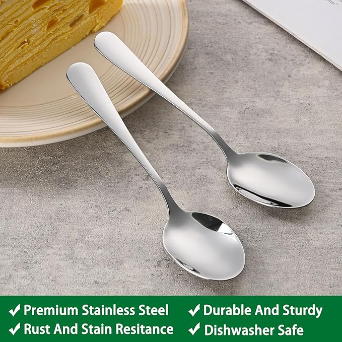 Small Teaspoon,5.5 Inches Stainless Steel Tea Spoons Set Of 8,Espresso Spoon,Durable Dishwasher Safe Small Coffee Spoons,Mini Demitasse Spoon For Dessert