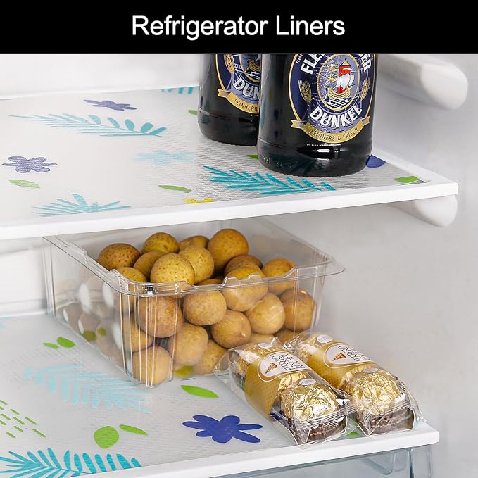 Cooyes Shelf Liner – Premium Non-Adhesive Cabinet & Drawer Liner for Kitchen – Waterproof Shelf Paper with Modern Pattern – Durable EVA Cabinet Mat – Easy to Cut （11.8" W x 118" L）