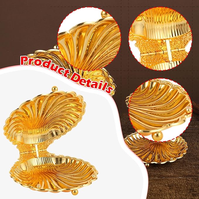 Fruit Bowl Serving Tray Decorative Bread Tray for Kitchen Counter Dessert, Gold L